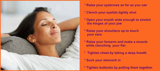 Learn to relax your muscles